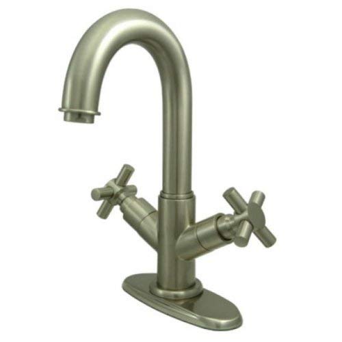 Kingston Brass KS8458JX Concord Lavatory Faucet With Push Pop-Up and Plate and 5