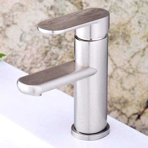 LightInTheBox Single Handle Centerset Bathroom Countertop Sink Faucet, Nickel Brushed