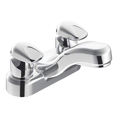 Moen 8886 Commercial M-PRESS Two-Handle 4-Inch Centerset Metering Lavatory Faucet, Chrome