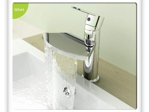 Yanksmart European-style Single Hole Big Spray Basin Mixer Waterfall Tap Lavatory Faucet , Chrome Finish Ys2392