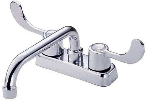 Danze D100353 Melrose Laundry Faucet with Two Wristblade Handles, 8-Inch Spout Length, Chrome