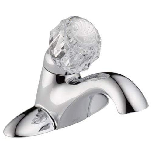 Delta 502-DST Classic Single Handle Centerset Bathroom Faucet - Less Pop-Up, Chrome