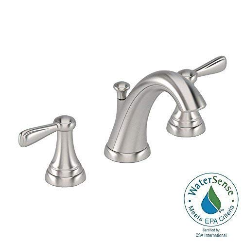 Marquette 8 In. Widespread 2-Handle Mid-Arc Bathroom Faucet In Satin Nickel-American Standard-7768SF