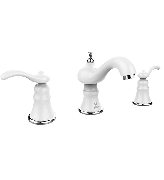 Nezza NBF-107-003-WT Mamba Series Three Hole Bathroom Faucet, 8