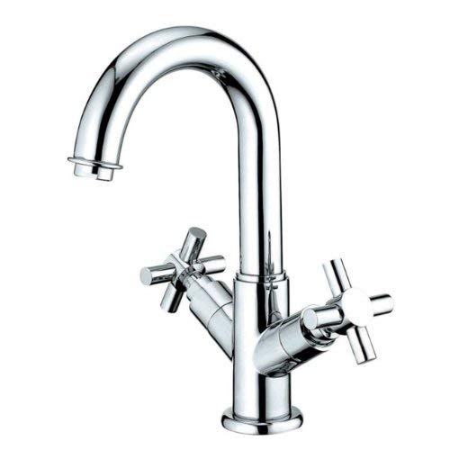 Kingston Brass KS8451JX Concord Lavatory Faucet with Push Pop-Up & Plate, Polished Chrome