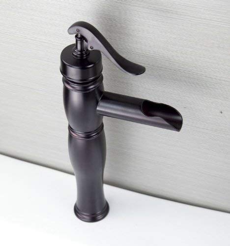 Single Handle Bathroom Basin Brass Mixer Tap Faucet , Oil Rubbed Bronze L-002