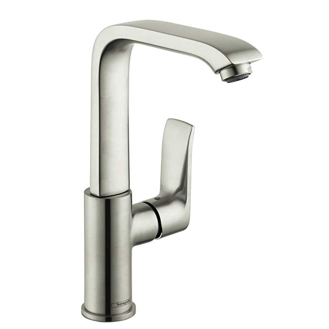 Hansgrohe 31087821 Metris E Single Hole Faucet Bandit, Brushed Nickel