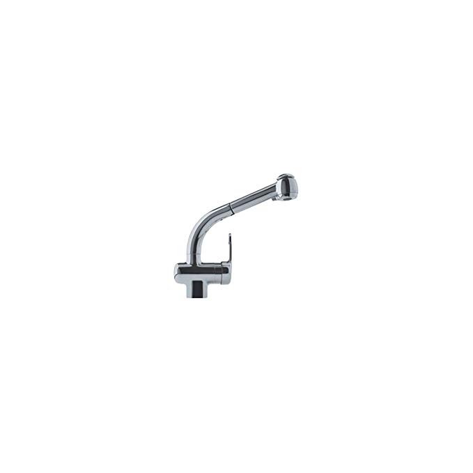 Franke FFPS680B Single-Handle Pull-Out Spray Kitchen Faucet with Rounded Sprayhead, Satin Nickel