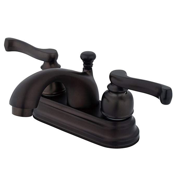 Kingston Brass KB5605FL Royale Centerset Bathroom Faucet with Brass Pop-Up Drain, Oil Rubbed Bronze