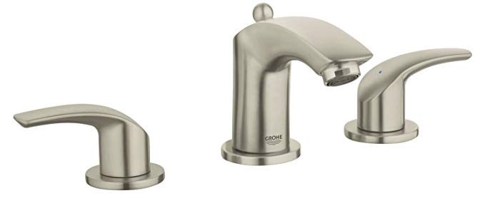 Eurosmart New 8 in. Widespread 2-Handle Low Arc Bathroom Faucet - 1.5 GPM