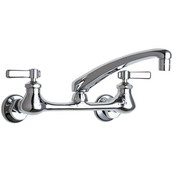 Chicago Faucet 540-LDL8ABCP Wall Mounted Sink Faucet, Chrome