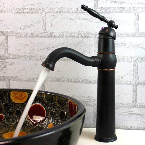 Oil Rubbed Bronze Single Handle Bathroom Basin Faucet