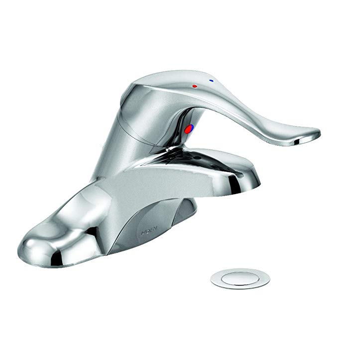 Moen 8420 Commercial M-Bition 4-Inch Centerset Lavatory Faucet with Drain 1.5 gpm, Chrome