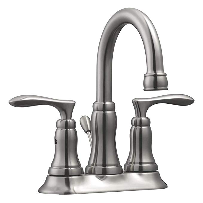 Design House 525840 Madison Centerset Bathroom Faucet, Satin Nickel