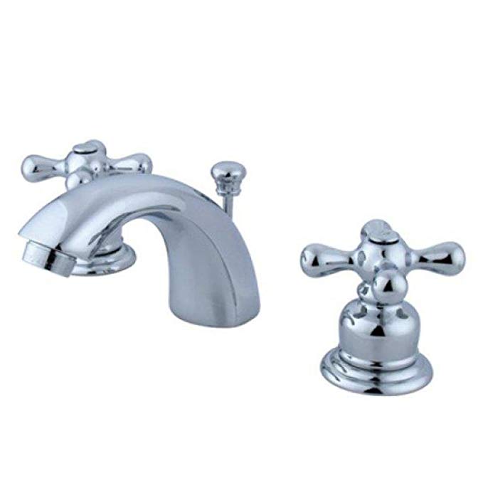 Kingston Brass GKB941AX Magellan Mini-Widespread Lavatory Faucet with Retail Pop-Up, 4-7/16 inch in Spout Reach, Polished Chrome