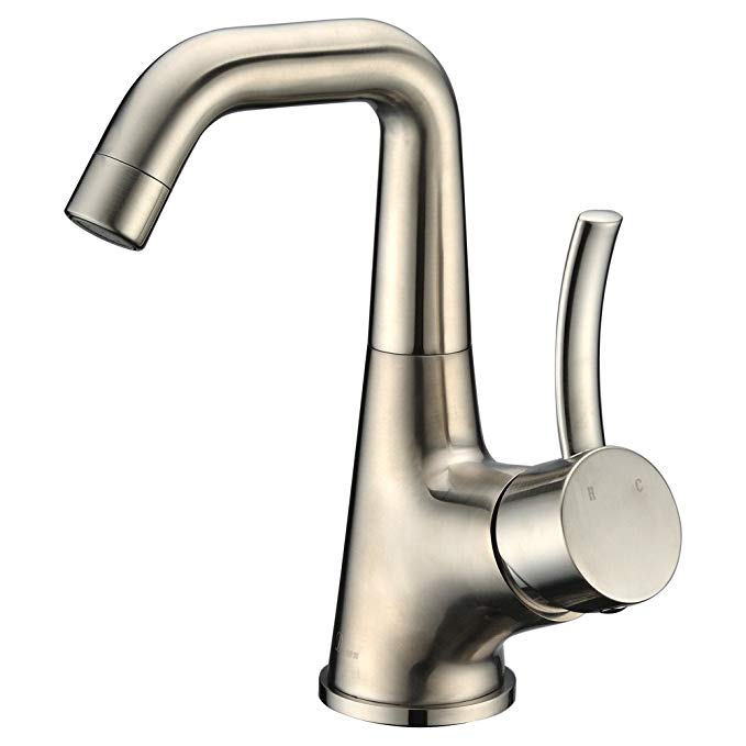 Dawn AB39 1172BN Single-Lever Lavatory Faucet, Brushed Nickel