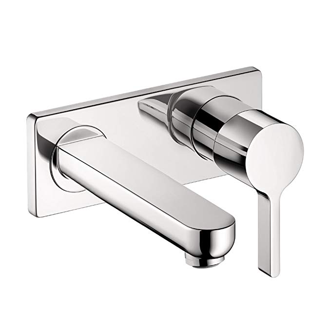 Hansgrohe 31163001 Metris S Wall-Mounted Single Handle Faucet Trim, Chrome