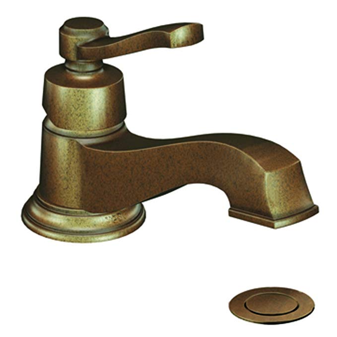 Moen 6202AZ Rothbury One-Handle Low Arc Bathroom Faucet, Antique Bronze (Not CA/VT Compliant)