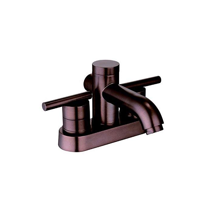 Yosemite Home Decor YP2812-ORB Two Handle Centerset Lavatory Faucet with Pop-Up Drain, Oil Rubbed Bronze