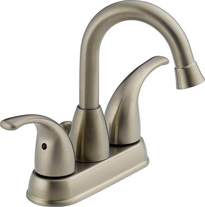 Peerless P99694LF-BN Apex Two Handle Centerset Bathroom Faucet, Brushed Nickel