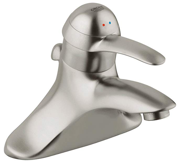 GROHE 33 121 EN0 Talia 4-Inch Single Handle Centerset Lavatory Faucet, Infinity Brushed Nickel