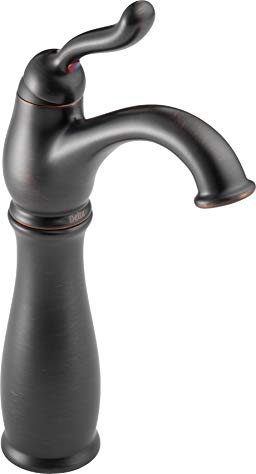 Delta 579-RB-DST Leland Single Handle Centerset Bathroom Faucet with Riser - Less Pop-Up, Venetian Bronze