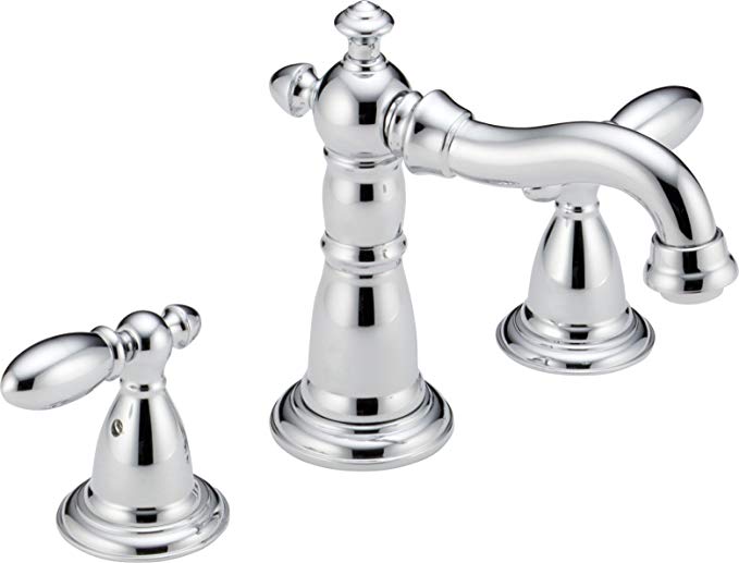 Delta 3555LF-216 Victorian Two Handle Widespread Bathroom Faucet, Chrome