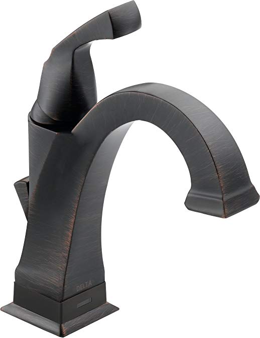 Delta Faucet 551T-RB-DST Dryden Single Handle Centerset Bathroom Faucet with Touch 20.XT Technology, Venetian Bronze