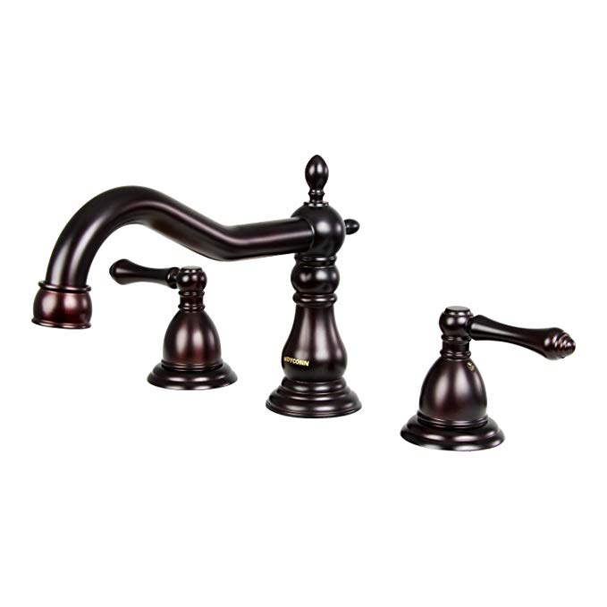 Dyconn Faucet WS3H05-ORB Yukon Modern 3 Hole Bathroom Faucet, Oil-Rubbed Bronze