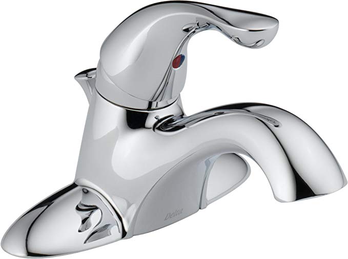 Delta 520-PPU-DST Classic Single Handle Centerset Bathroom Faucet, Chrome