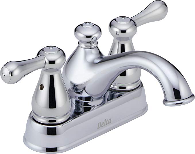 Delta Faucet 2578LF-MPU Leland, Two Handle Centerset Bathroom Faucet, Chrome