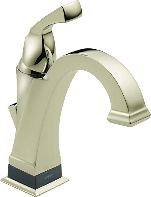 Delta Faucet 551T-PN-DST Dryden Single Handle Centerset Bathroom Faucet with Touch 20.XT Technology, Polished Nickel