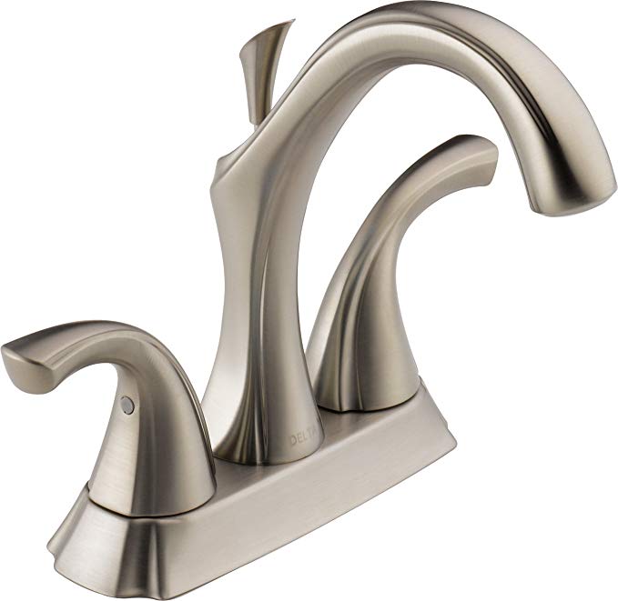 Delta Faucet 2592-SSMPU-DST Addison Two Handle Centerset Bathroom Faucet, Stainless