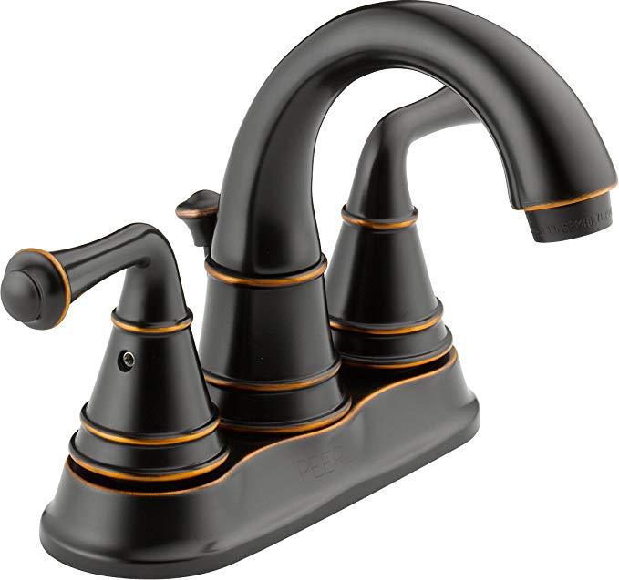 Peerless P99790LF-OB Apex Two Handle Centerset Bathroom Faucet, Oil Bronze