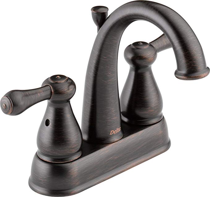 Delta Faucet 2575LF-RBMPU Leland, Two Handle Centerset Bathroom Faucet, Venetian Bronze