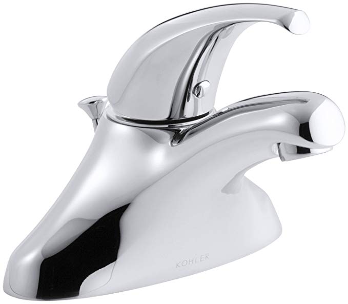 KOHLER K-15182-F-CP Coralais Single Control Centerset Lavatory Faucet, Polished Chrome