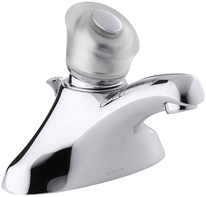 KOHLER K-15681-F-CP Coralais Single Control Centerset Lavatory Faucet, Polished Chrome