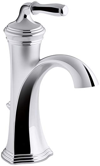 KOHLER K-193-4-CP Devonshire Single-Handle Bathroom Sink Faucet, Polished Chrome