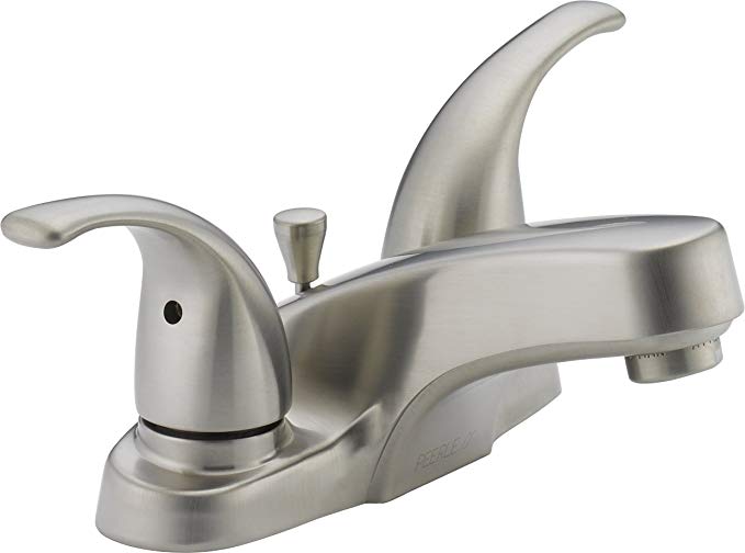 Peerless P299628LF-BN Choice Two Handle Bathroom Faucet, Brushed Nickel