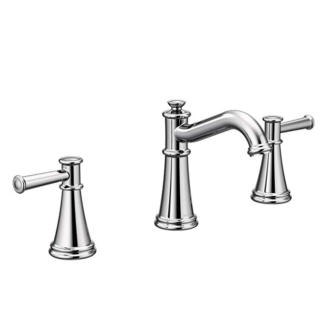 Moen T6405 Belfield Two-Handle Widespread Bathroom Faucet, Chrome