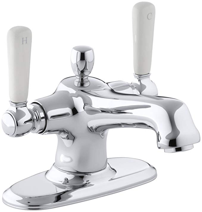 KOHLER K-10579-4P-CP Bancroft Monoblock Lavatory Faucet, Polished Chrome