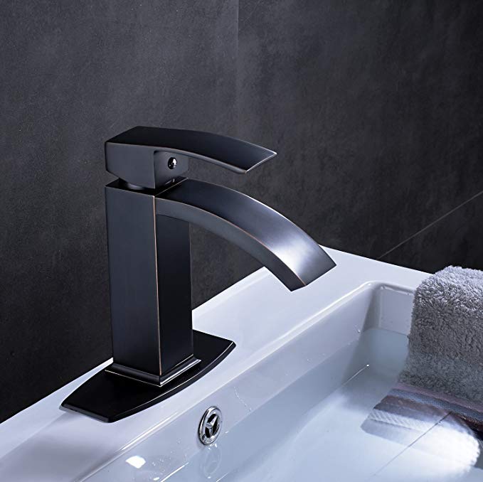 Rozin Single Hole Deck Mounted Vessel Sink Faucet Bathroom Vanity Basin Mixing Tap with 6