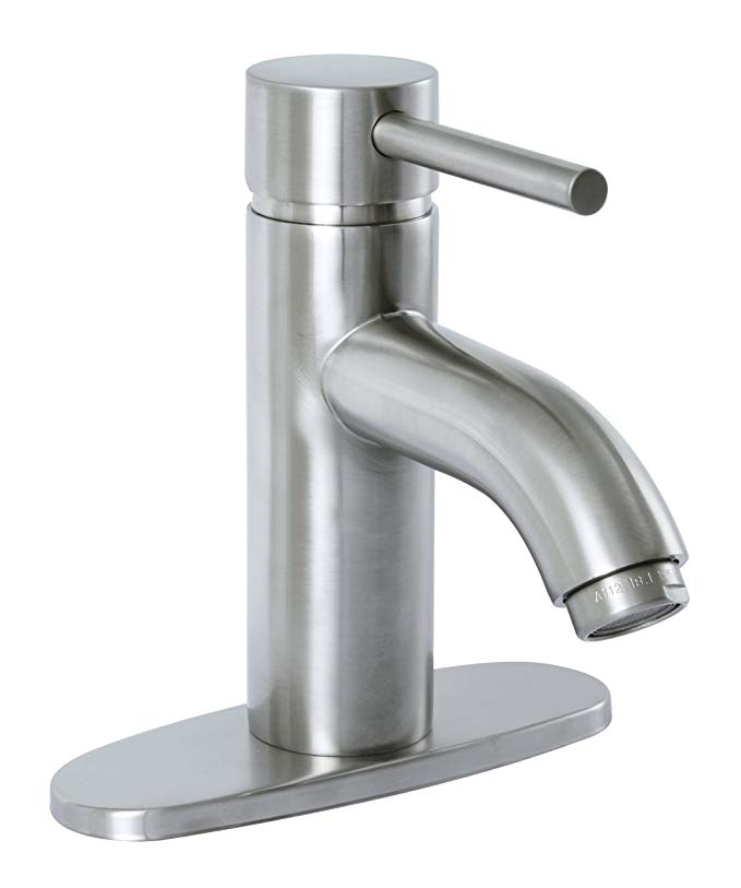 Premier 120122LF Essen Lead-Free Single-Handle Lavatory Faucet, Brushed Nickel