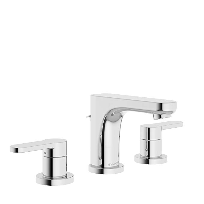 Symmons Museo Two-Handle 8 - 16 Inch Widespread Bathroom Faucet with Pop-Up Drain & Lift Rod, Chrome (SLW-6712-1.5)