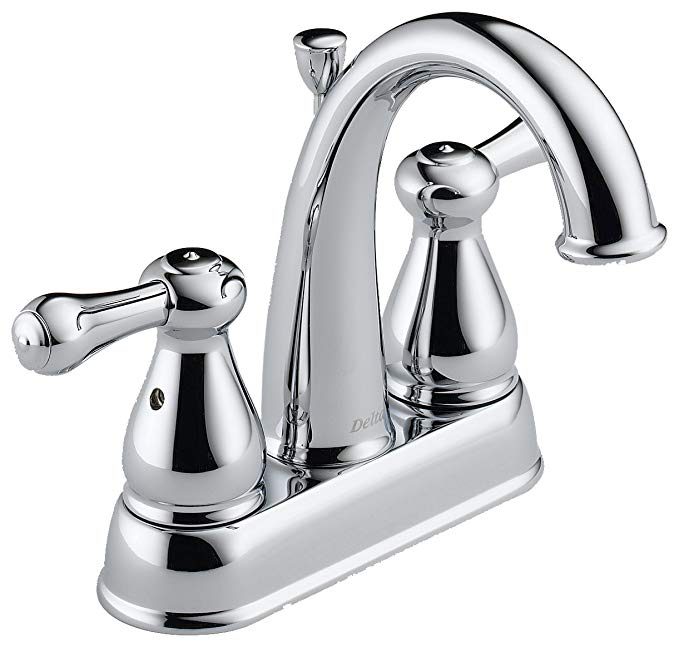 Delta 2575LF Leland Two Handle Centerset Bathroom Faucet, Chrome