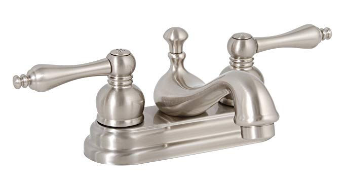 Premier 120583 Wellington Centerset Two-Handle Lavatory Faucet, Brushed Nickel