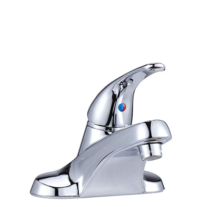 Dura Faucet RV Bathroom Faucet With Curved Single-Lever and Arced Spout for Recreational Vehicles, Motorhomes, Trailers, 5th Wheels and Campers (Chrome)