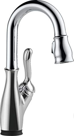 Delta Faucet 9678T-DST Leland, Single Handle Bar/Prep Faucet with Touch2O, Chrome