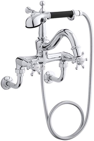 KOHLER K-110-3-CP Antique Bath Faucet, Polished Chrome