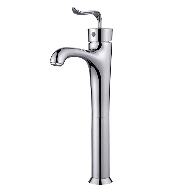 Kraus FVS-13800CH Coda Single Lever Vessel Bathroom Faucet, Chrome